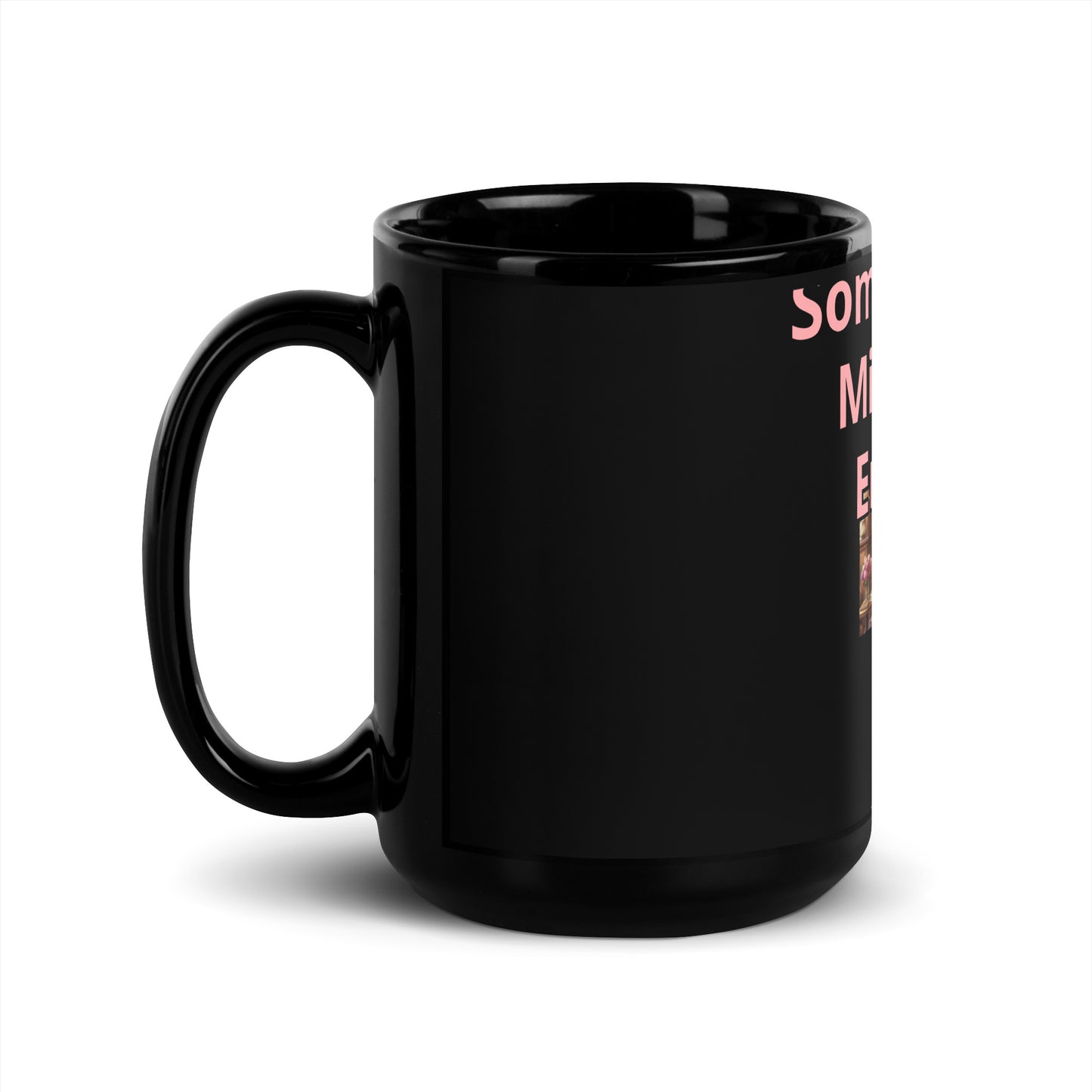 It’s Tea Time Somewhere – Black Glossy Ceramic Mug for Tea & Coffee Lovers | Bear Bones Brand