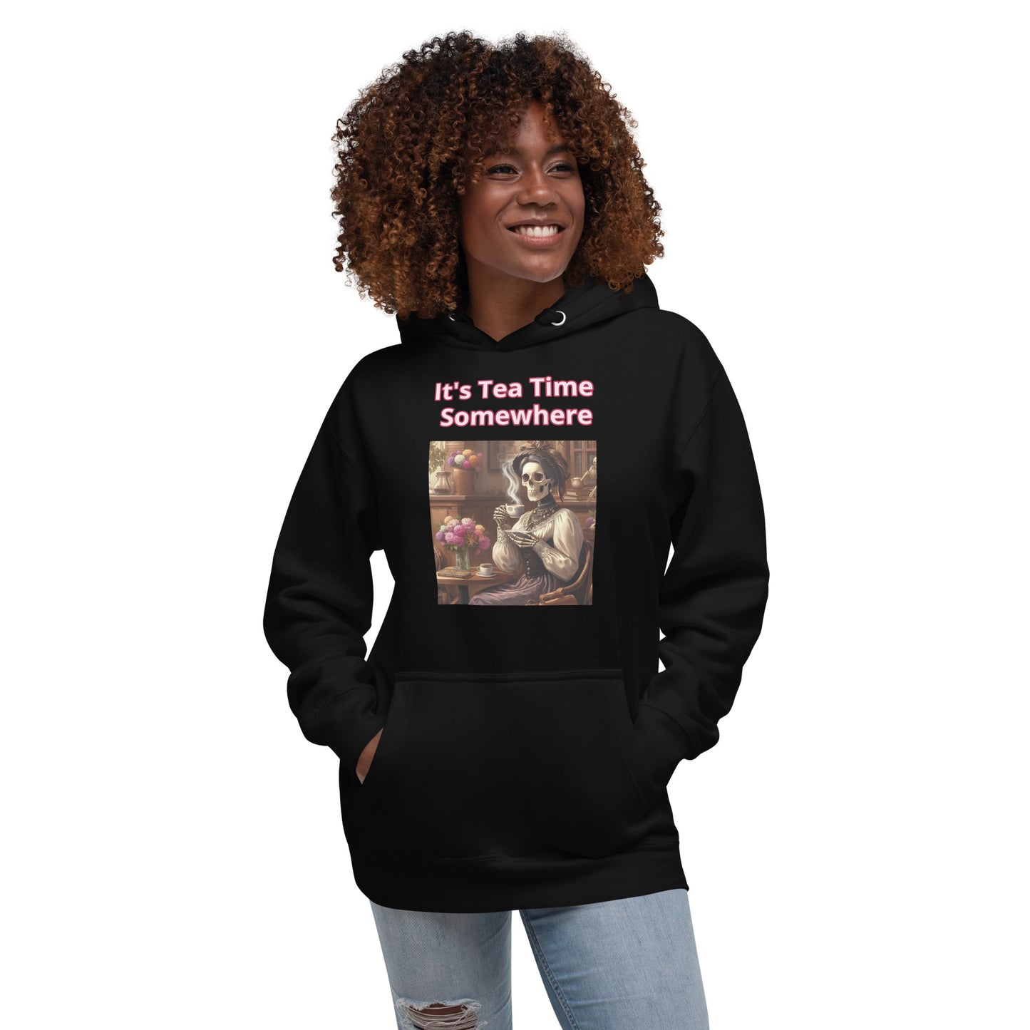 It's Teatime Somewhere Hoodie - Soft, Warm, and Stylish