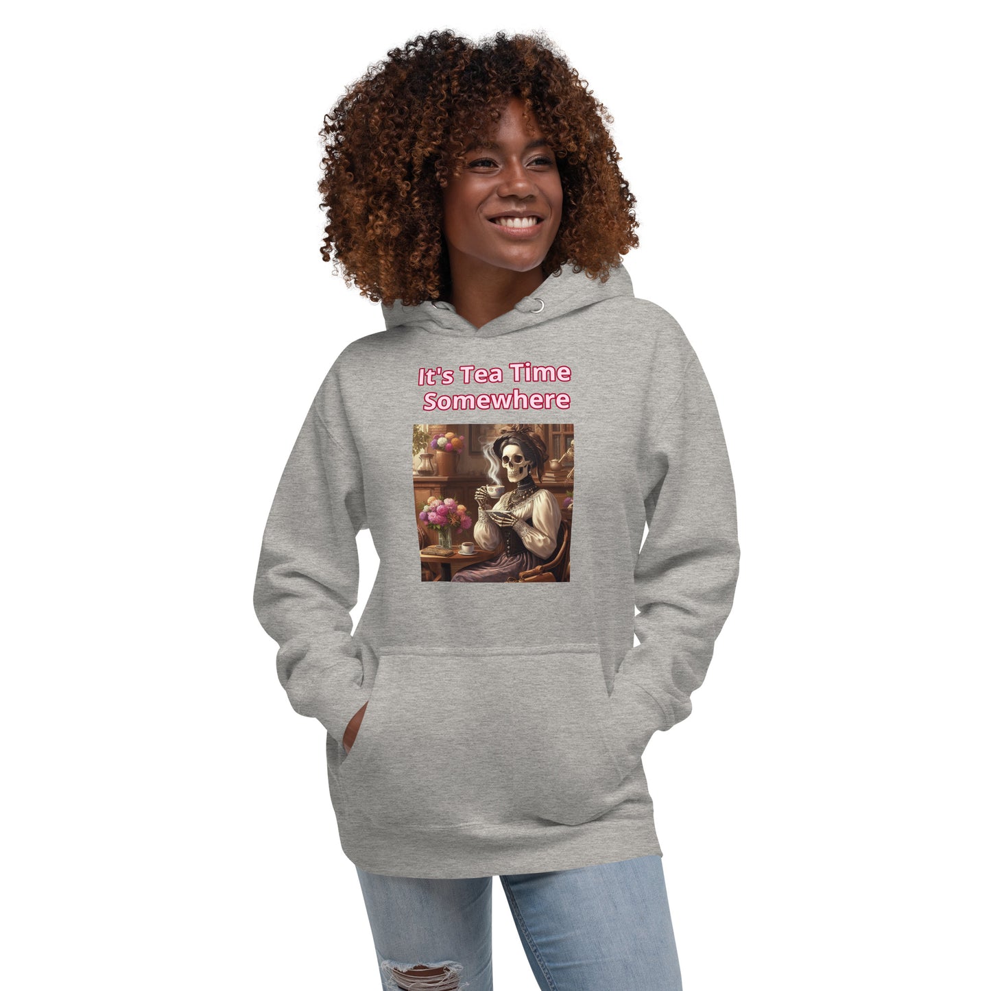 It's Teatime Somewhere Hoodie - Soft, Warm, and Stylish