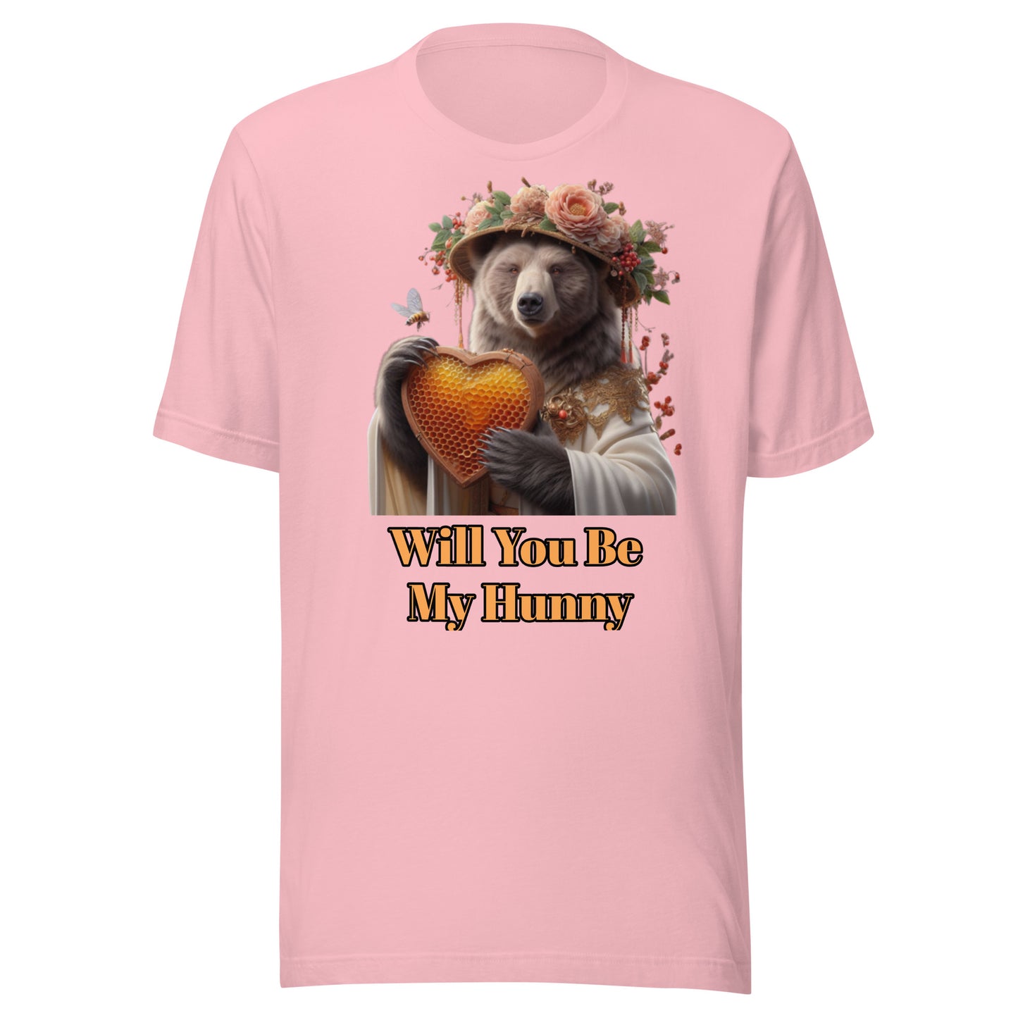 Will You Bee My Hunny? – Valentine Bear T-Shirt | Bear Bones Brand