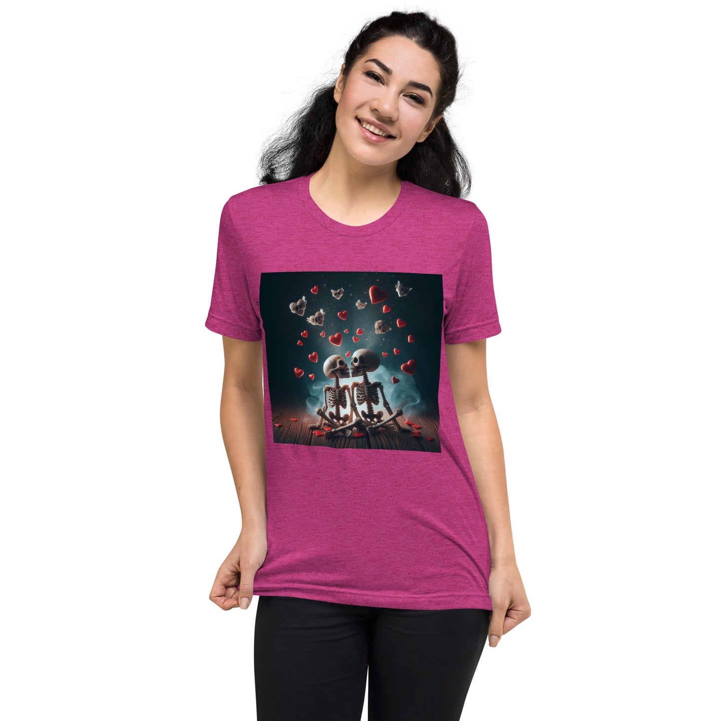 Love You From the Bottom of My Bones – Skeleton Valentine T-Shirt | Bear Bones Brand