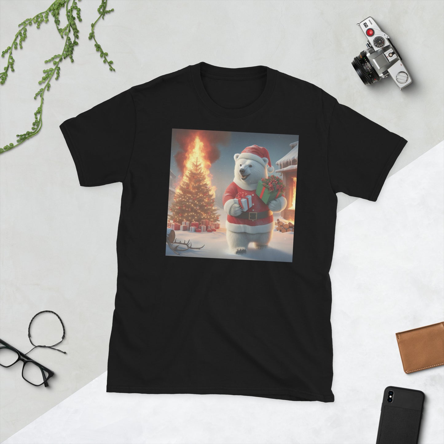 Polar Bear Santa T-Shirt