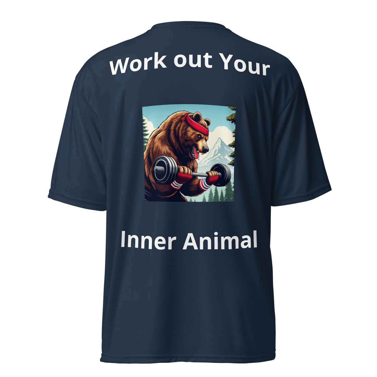 Work Out Your Inner Animal Unisex Performance Crew Neck T-shirt