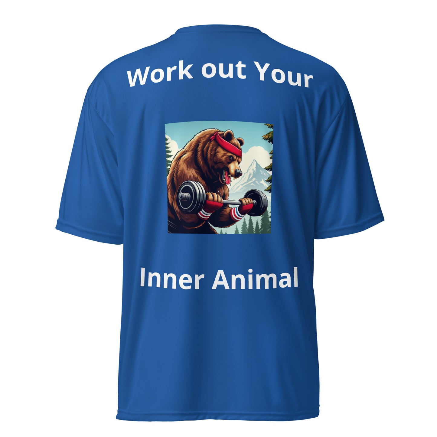 Work Out Your Inner Animal Unisex Performance Crew Neck T-shirt