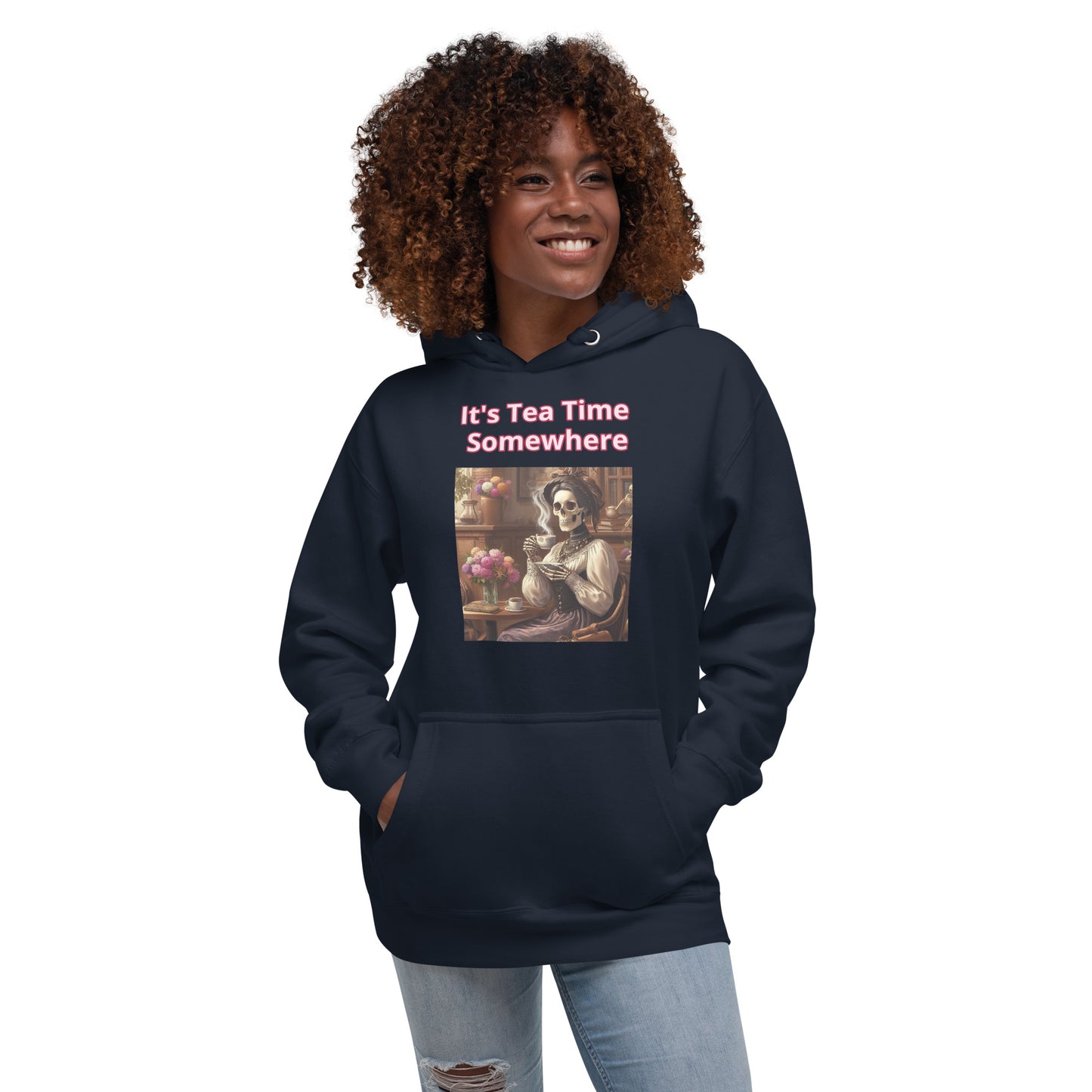 It's Teatime Somewhere Hoodie - Soft, Warm, and Stylish