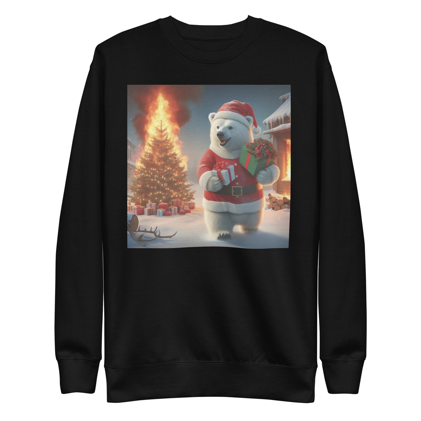 Polar Bear Santa Unisex Premium Sweatshirt