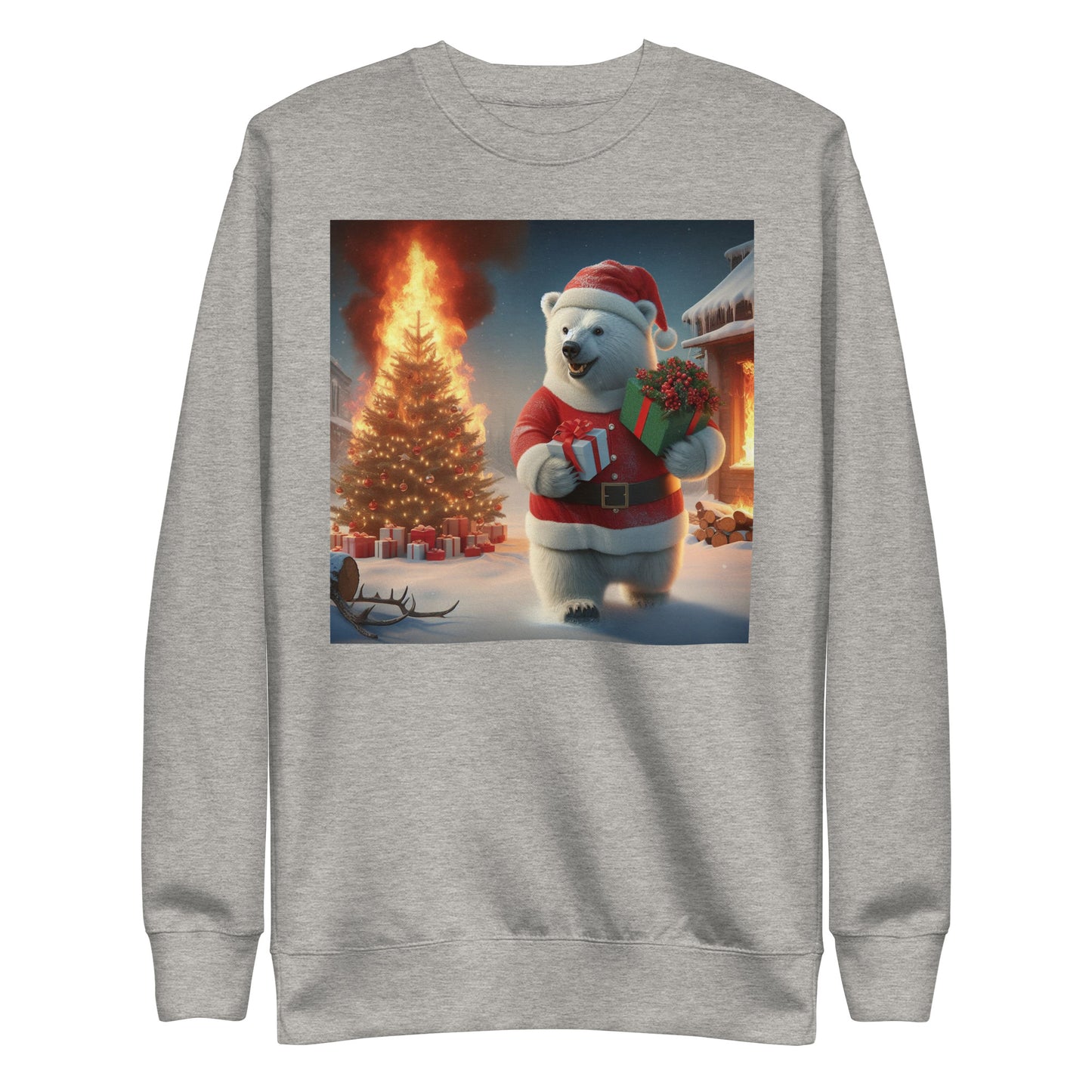 Polar Bear Santa Unisex Premium Sweatshirt