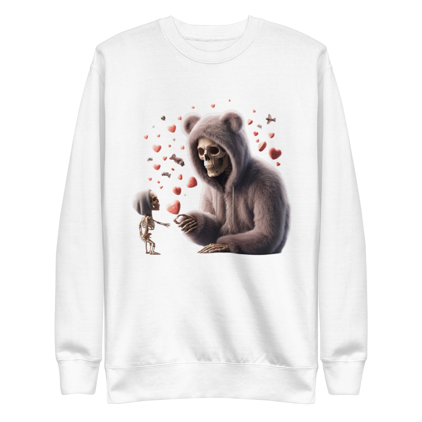 Love You Til Death Valetines Premium Sweatshirt