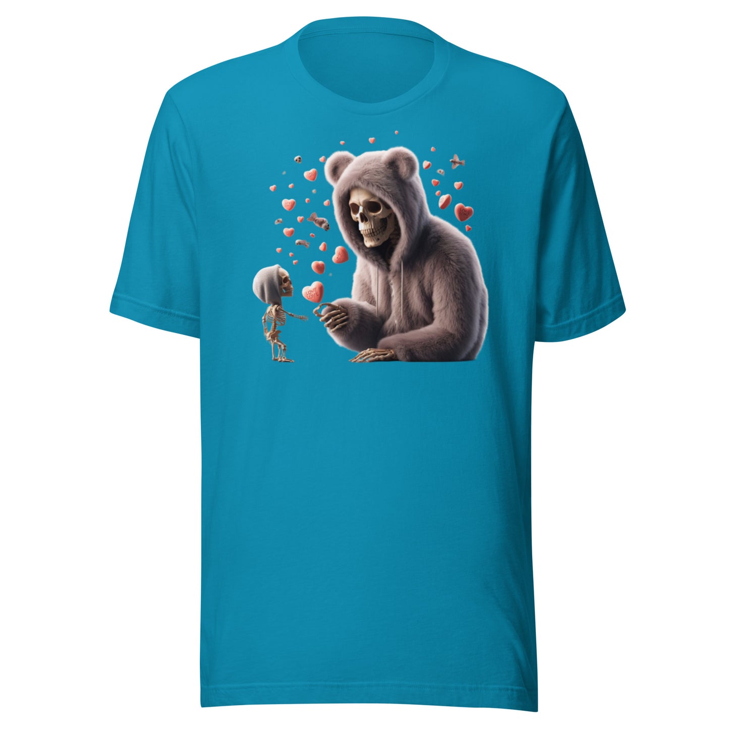 Bear Bones Valetines Unisex t-shirt