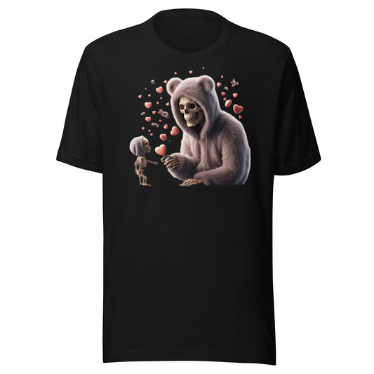 Bear Bones Valetines Unisex t-shirt