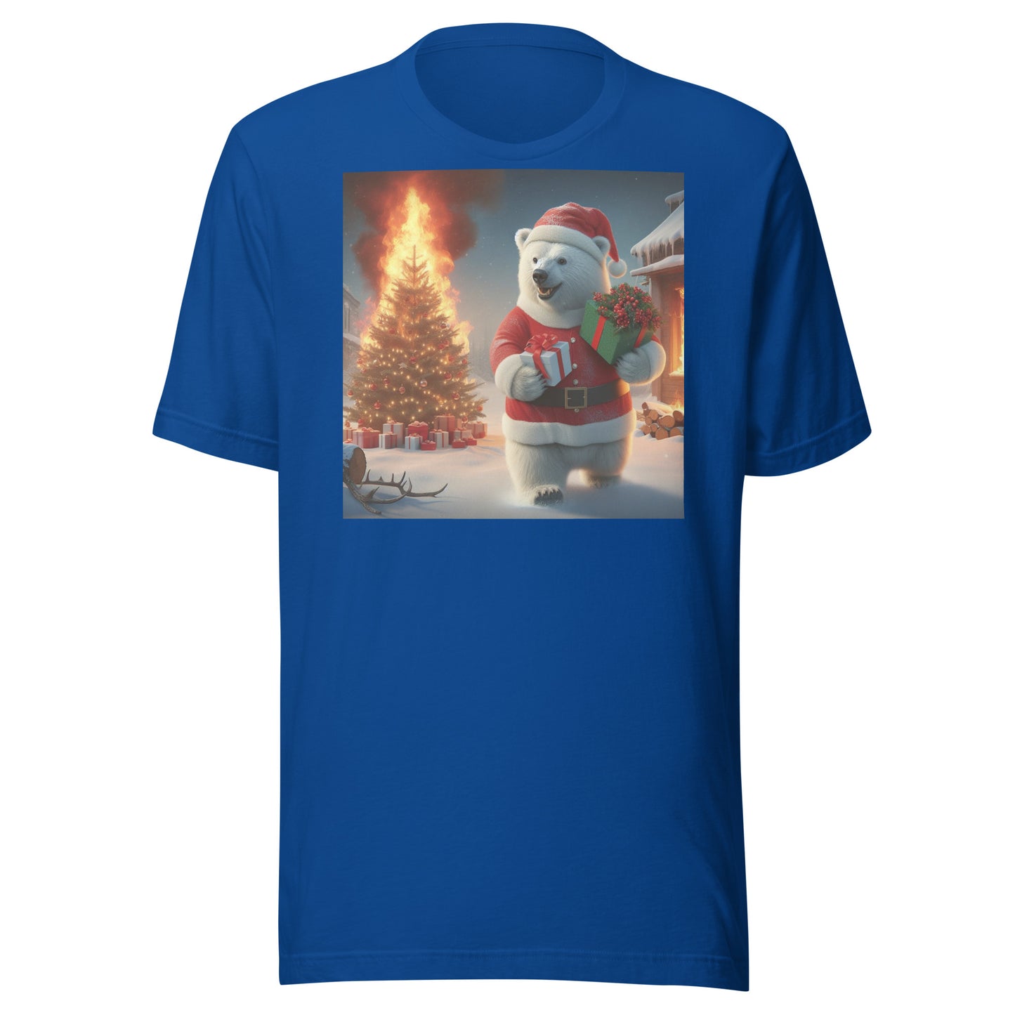 Polar Bear Santa Unisex t-shirt